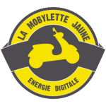 ancien logo 2014 de la mobylette jaune
