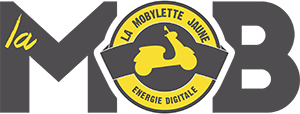 ancien logo 2017 de la mobylette jaune